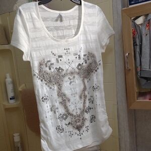 Vanity White Graphic Short Sleeve Tee